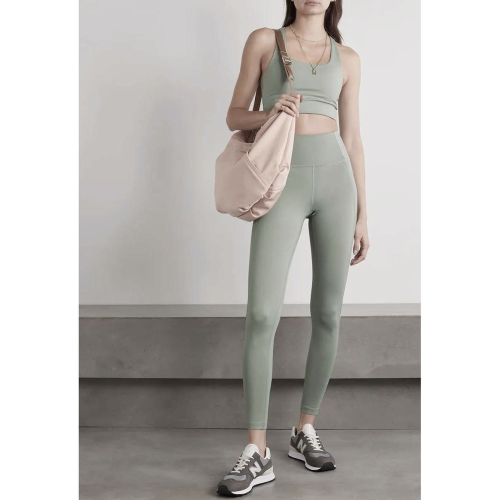 Sage Collective Womens High Waist sport Legging‎ EUC minimalist Sage green XS